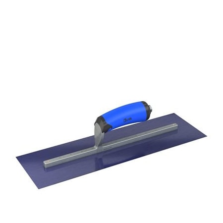 Bon Tool Ultra Flex Blue Steel Finishing Trowel - Square End 16" x 5" with Comfort Wave Handle 67-324